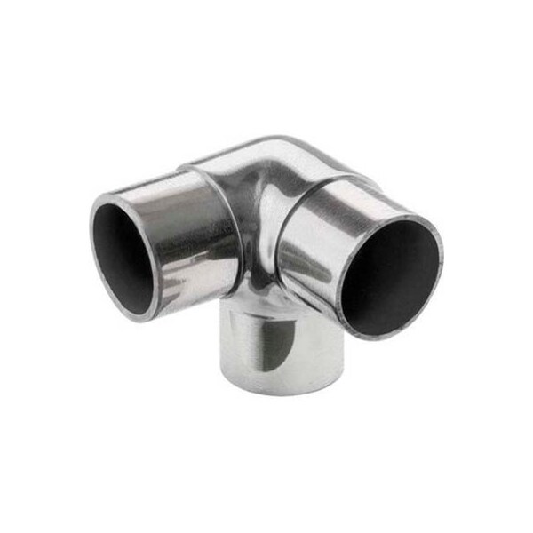 Lavi Industries Lavi Industries, Flush Elbow Fitting, Side Outlet, for 1.5" Tubing, Satin Stainless Steel 44-733/1H - main